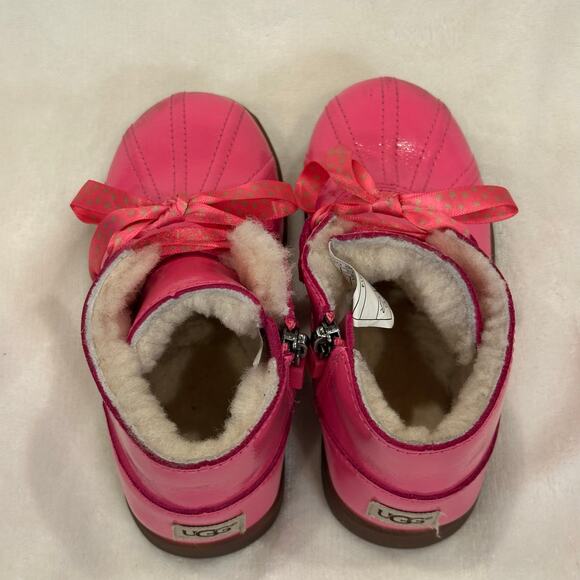 UGG Payten Stars Boots Toddler sz 10 Pink Winter Boots Snow Boots - Picture 6 of 8